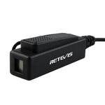Micro-casque microphone à tube acoustique à deux fils RETEVIS R-1M21 pour Motorola XPR6000/XPR6550/DP4800/DP4801, R-1M21