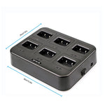 Chargeur de talkie-walkie six voies RETEVIS RTC777 pour Retevis H777, prise RTC777 AU, prise RTC777 US, prise RTC777 EU, prise RTC777 UK