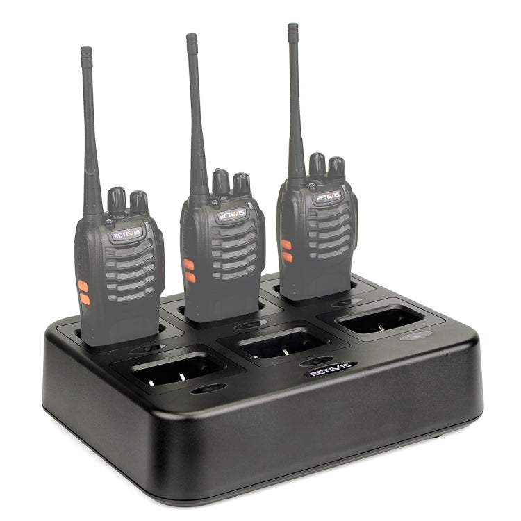 Chargeur de talkie-walkie six voies RETEVIS RTC777 pour Retevis H777, prise RTC777 AU, prise RTC777 US, prise RTC777 EU, prise RTC777 UK