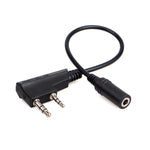 Câble de transfert audio pour téléphone portable RETEVIS TCK01 Kenwood 2 broches vers 3,5 mm femelle pour RT21/RT22/RT24/RT7/RT27/H777, TCK01