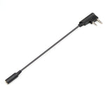 Câble de transfert audio pour téléphone portable RETEVIS TCK01 Kenwood 2 broches vers 3,5 mm femelle pour RT21/RT22/RT24/RT7/RT27/H777, TCK01