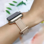 Bracelet de montre de remplacement en cuir à double clou, Pour Apple Watch Series 7 41mm / & 6 & SE & 5 & 4 40mm, Pour Apple Watch Series 7 45mm / & 6 & SE & 5 & 4 44mm