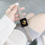 Bracelet de montre en acier à double ligne, pour Apple Watch Series 7 41mm / & 6 & SE & 5 & 4 40mm, pour Apple Watch Series 7 45mm / & 6 & SE & 5 & 4 44mm