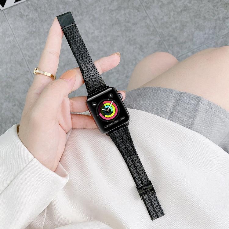 Bracelet de montre en acier à double ligne, pour Apple Watch Series 7 41mm / & 6 & SE & 5 & 4 40mm, pour Apple Watch Series 7 45mm / & 6 & SE & 5 & 4 44mm