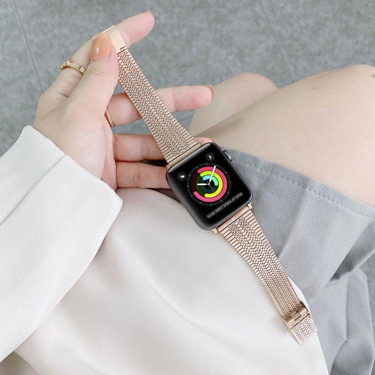 Bracelet de montre en acier à double ligne, pour Apple Watch Series 7 41mm / & 6 & SE & 5 & 4 40mm, pour Apple Watch Series 7 45mm / & 6 & SE & 5 & 4 44mm