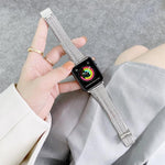 Bracelet de montre en acier à double ligne, pour Apple Watch Series 7 41mm / & 6 & SE & 5 & 4 40mm, pour Apple Watch Series 7 45mm / & 6 & SE & 5 & 4 44mm
