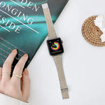 Bracelet de montre en acier à double ligne, pour Apple Watch Series 7 41mm / & 6 & SE & 5 & 4 40mm, pour Apple Watch Series 7 45mm / & 6 & SE & 5 & 4 44mm