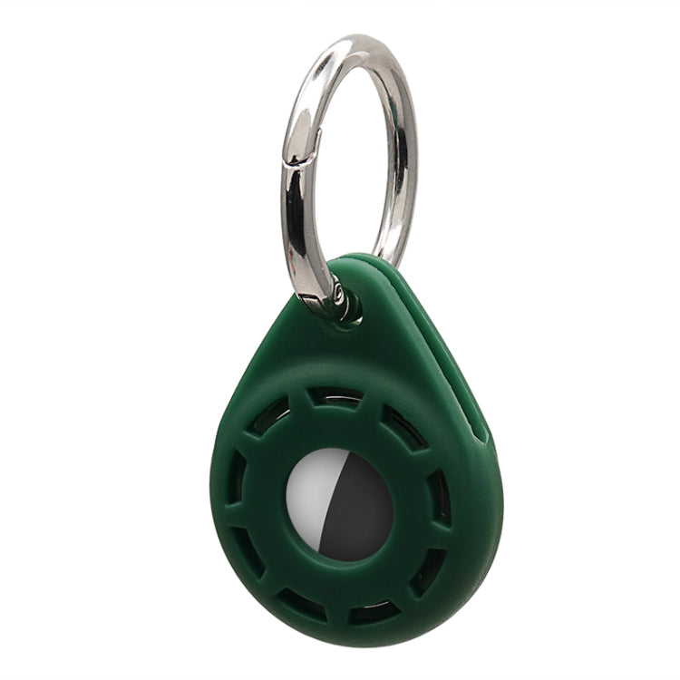 Étui de protection antichoc anti-rayures en gel de silice souple avec anneau porte-clés, pour AirTag