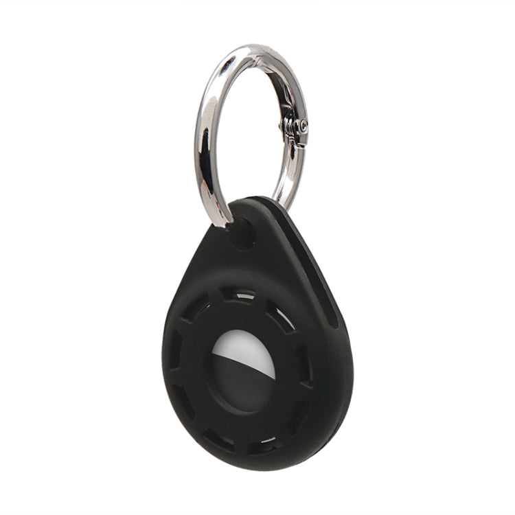 Étui de protection antichoc anti-rayures en gel de silice souple avec anneau porte-clés, pour AirTag
