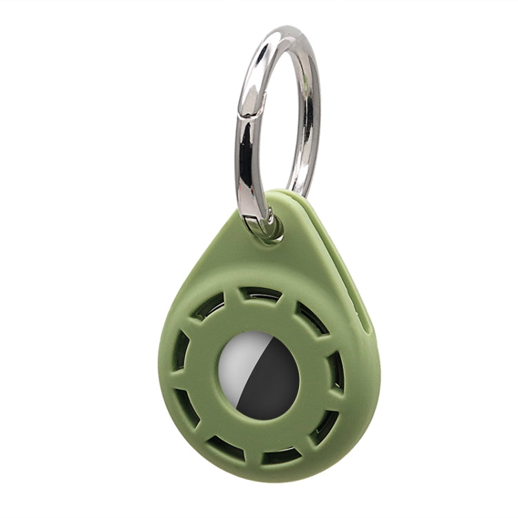 Étui de protection antichoc anti-rayures en gel de silice souple avec anneau porte-clés, pour AirTag
