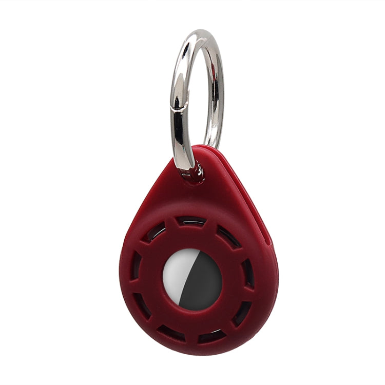 Étui de protection antichoc anti-rayures en gel de silice souple avec anneau porte-clés, pour AirTag