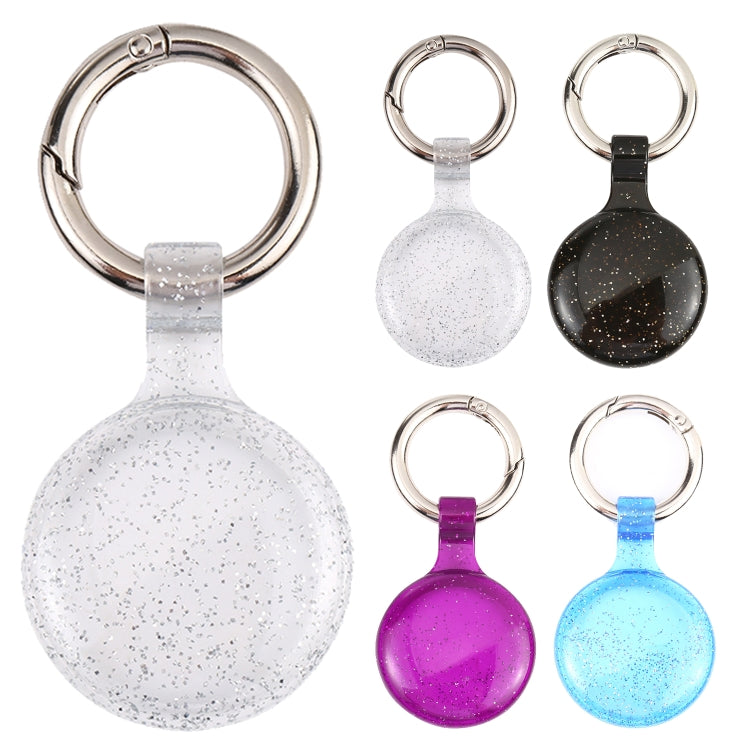 Étui de protection antichoc en TPU transparent anti-rayures avec anneau porte-clés, pour AirTag