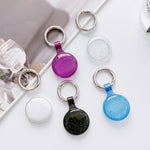 Étui de protection antichoc en TPU transparent anti-rayures avec anneau porte-clés, pour AirTag