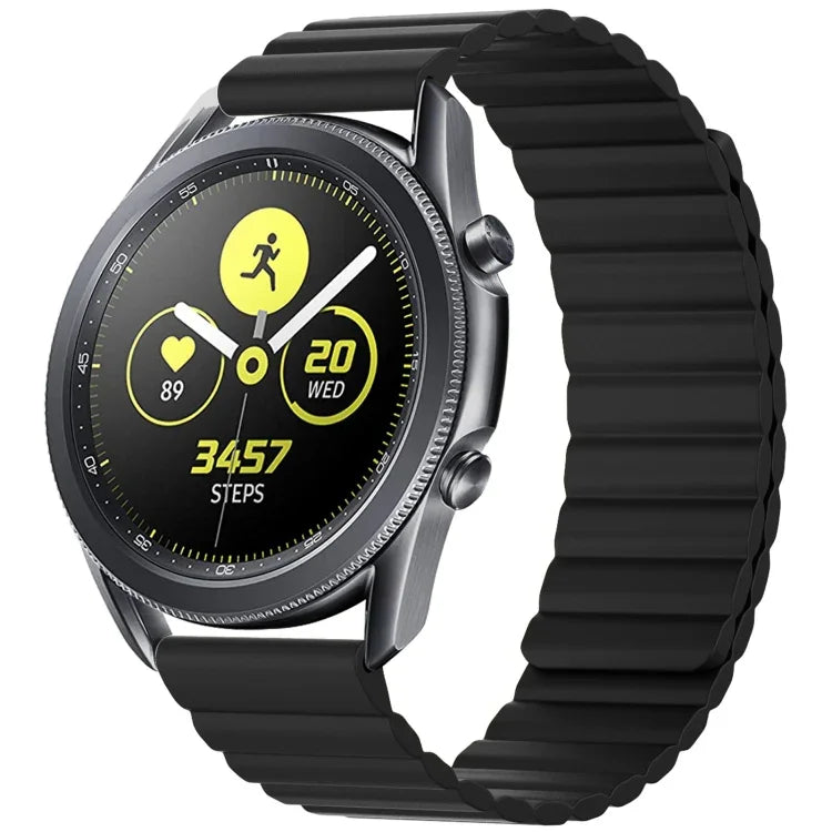 Bracelet de rechange universel magnétique en silicone pour montre connectée, 20 mm, 22 mm, 20 mm pour montre connectée Samsung, 22 mm pour montre connectée Samsung