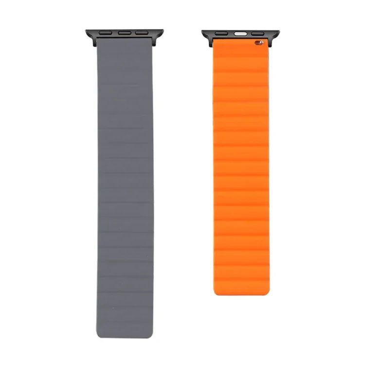 Bracelet de rechange magnétique en silicone, pour Apple Watch Series 7 41 mm / & 6 & SE & 5 & 4 40 mm, pour Apple Watch Series 7 45 mm / & 6 & SE & 5 & 4 44 mm