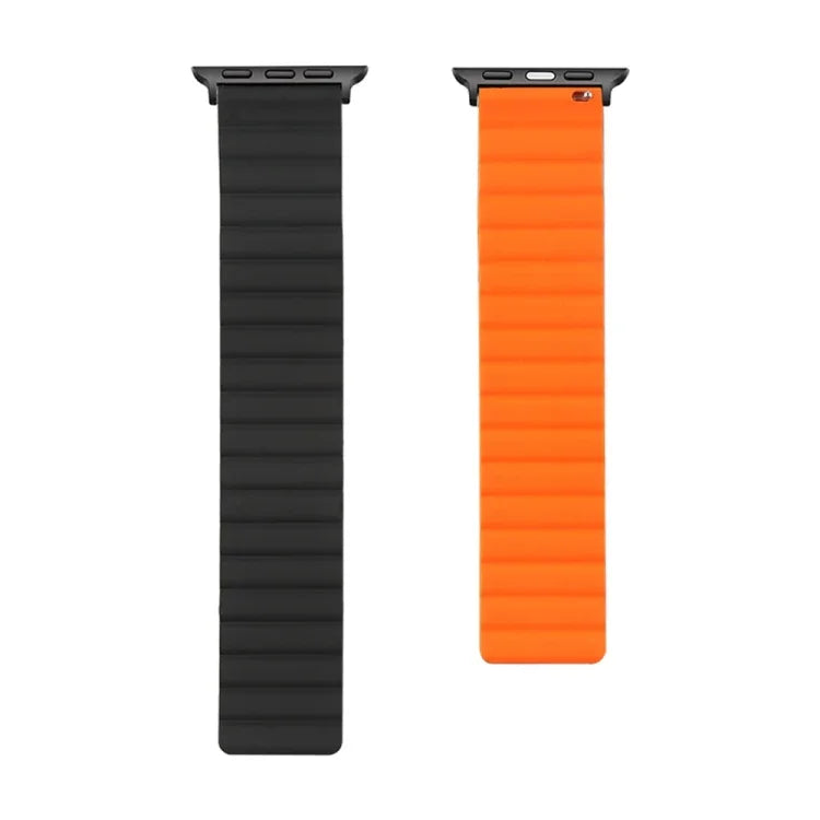 Bracelet de rechange magnétique en silicone, pour Apple Watch Series 7 41 mm / & 6 & SE & 5 & 4 40 mm, pour Apple Watch Series 7 45 mm / & 6 & SE & 5 & 4 44 mm