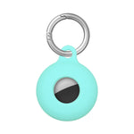 Étui de protection antichoc en silicone creux double face anti-rayures avec mousqueton, pour AirTag