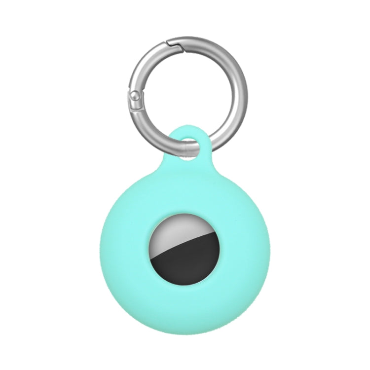 Étui de protection antichoc en silicone creux double face anti-rayures avec mousqueton, pour AirTag