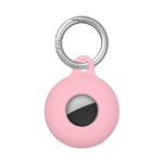 Étui de protection antichoc en silicone creux double face anti-rayures avec mousqueton, pour AirTag