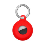 Étui de protection antichoc en silicone creux double face anti-rayures avec mousqueton, pour AirTag