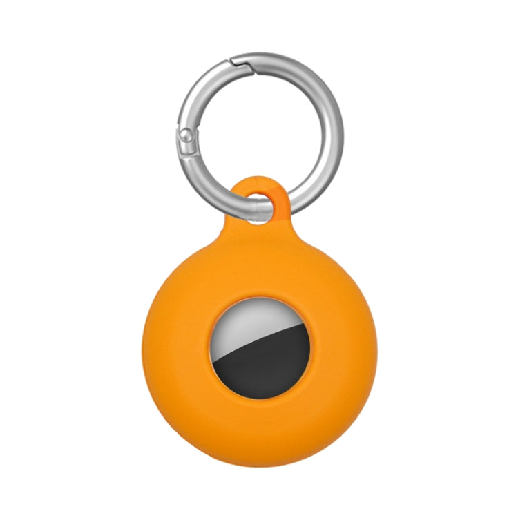 Étui de protection antichoc en silicone creux double face anti-rayures avec mousqueton, pour AirTag