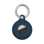 Étui de protection antichoc en silicone creux double face anti-rayures avec mousqueton, pour AirTag