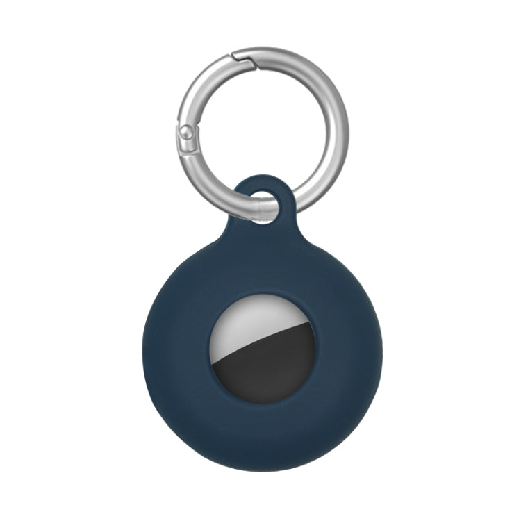Étui de protection antichoc en silicone creux double face anti-rayures avec mousqueton, pour AirTag