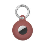 Étui de protection antichoc en silicone creux double face anti-rayures avec mousqueton, pour AirTag