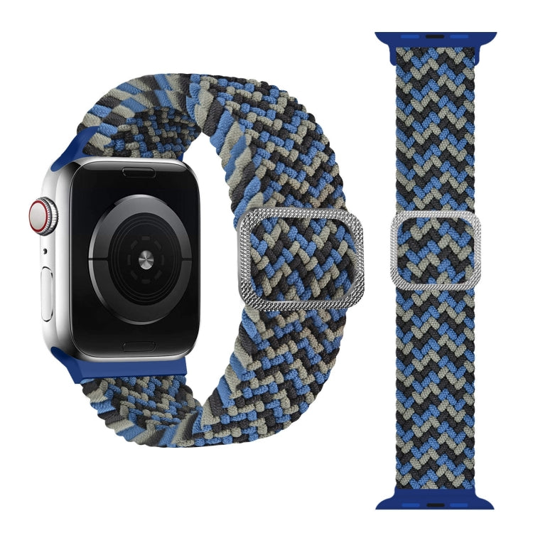 Bracelet de montre tressé élastique à boucle pour Apple Watch Series 9&8&7 41mm / SE 3&SE 2&6&SE&5&4 40mm / 3&2&1 38mm (couleur arc-en-ciel), pour Apple Watch Series 8&7 41mm / SE 2&6&SE&5&4 40mm / 3&2&1 38mm