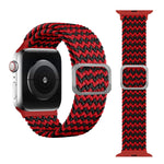 Bracelet de montre tressé élastique à boucle pour Apple Watch Series 9&8&7 41mm / SE 3&SE 2&6&SE&5&4 40mm / 3&2&1 38mm (couleur arc-en-ciel), pour Apple Watch Series 8&7 41mm / SE 2&6&SE&5&4 40mm / 3&2&1 38mm