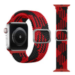 Bracelet de montre tressé élastique à boucle pour Apple Watch Series 9&8&7 41mm / SE 3&SE 2&6&SE&5&4 40mm / 3&2&1 38mm (couleur arc-en-ciel), pour Apple Watch Series 8&7 41mm / SE 2&6&SE&5&4 40mm / 3&2&1 38mm