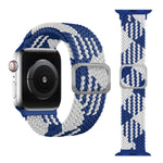 Bracelet de montre tressé élastique à boucle pour Apple Watch Series 9&8&7 41mm / SE 3&SE 2&6&SE&5&4 40mm / 3&2&1 38mm (couleur arc-en-ciel), pour Apple Watch Series 8&7 41mm / SE 2&6&SE&5&4 40mm / 3&2&1 38mm