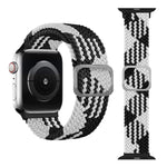 Bracelet de montre tressé élastique à boucle pour Apple Watch Series 9&8&7 41mm / SE 3&SE 2&6&SE&5&4 40mm / 3&2&1 38mm (couleur arc-en-ciel), pour Apple Watch Series 8&7 41mm / SE 2&6&SE&5&4 40mm / 3&2&1 38mm