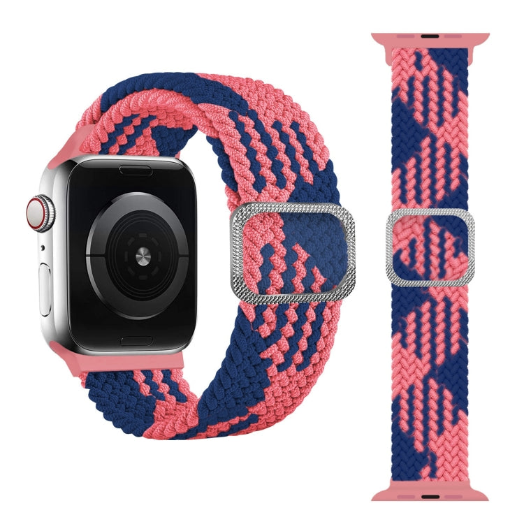 Bracelet de montre tressé élastique à boucle pour Apple Watch Series 9&8&7 41mm / SE 3&SE 2&6&SE&5&4 40mm / 3&2&1 38mm (couleur arc-en-ciel), pour Apple Watch Series 8&7 41mm / SE 2&6&SE&5&4 40mm / 3&2&1 38mm