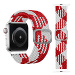 Bracelet de montre tressé élastique à boucle pour Apple Watch Series 9&8&7 41mm / SE 3&SE 2&6&SE&5&4 40mm / 3&2&1 38mm (couleur arc-en-ciel), pour Apple Watch Series 8&7 41mm / SE 2&6&SE&5&4 40mm / 3&2&1 38mm