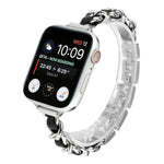 Bracelet de Montre en Acier Inoxydable à Sept Perles Petite Taille pour Apple Watch Series 6 & SE &, pour Apple Watch Ultra 49mm / Series 8&7 45mm / SE 2&6&SE&5&4 44mm / 3&2&1 42mm, pour Apple Watch Series 8&7 41mm / SE 2&6&SE&5&4 40mm / 3&2&1 38mm