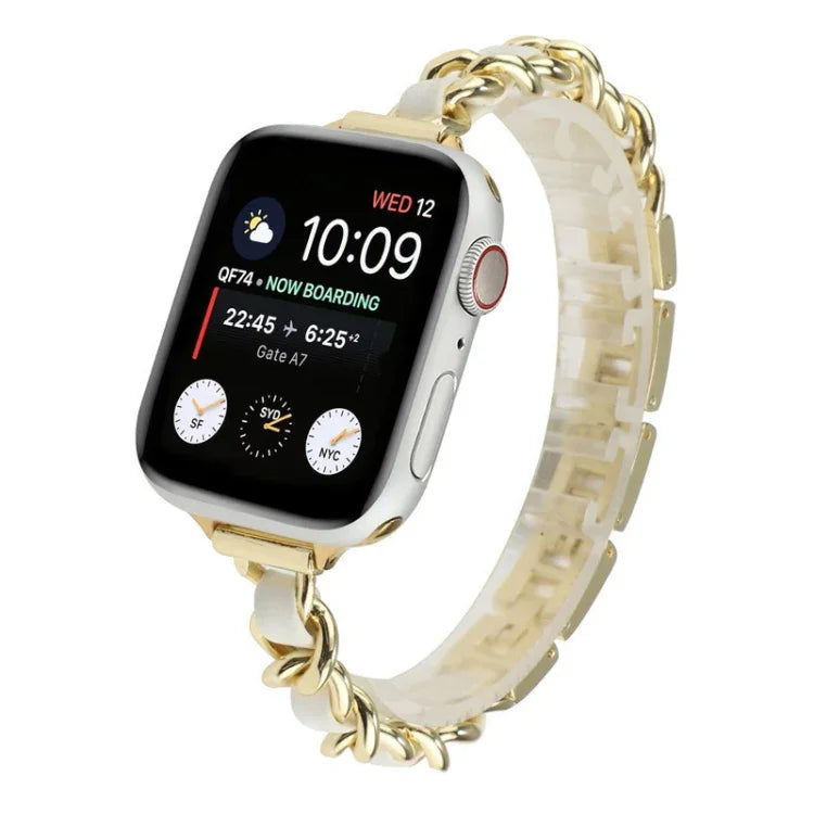 Bracelet de Montre en Acier Inoxydable à Sept Perles Petite Taille pour Apple Watch Series 6 & SE &, pour Apple Watch Ultra 49mm / Series 8&7 45mm / SE 2&6&SE&5&4 44mm / 3&2&1 42mm, pour Apple Watch Series 8&7 41mm / SE 2&6&SE&5&4 40mm / 3&2&1 38mm