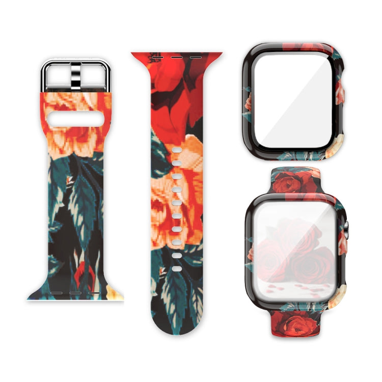 Bracelet de montre de remplacement intégré en silicone, pour Apple Watch Series 6 / 5 / 4 / Watch SE 44mm, pour Apple Watch Series 6 / 5 / 4 / Watch SE 40mm, pour Apple Watch Series 3 & 2 & 1 42mm
