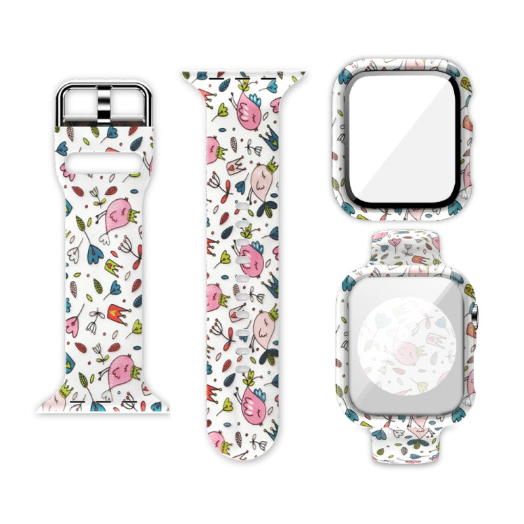 Bracelet de montre de remplacement intégré en silicone, pour Apple Watch Series 6 / 5 / 4 / Watch SE 44mm, pour Apple Watch Series 6 / 5 / 4 / Watch SE 40mm, pour Apple Watch Series 3 & 2 & 1 42mm