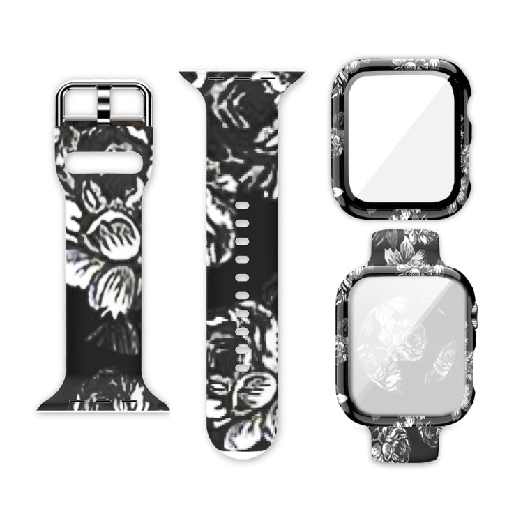 Bracelet de montre de remplacement intégré en silicone, pour Apple Watch Series 6 / 5 / 4 / Watch SE 44mm, pour Apple Watch Series 6 / 5 / 4 / Watch SE 40mm, pour Apple Watch Series 3 & 2 & 1 42mm