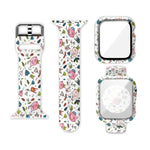 Silicone Printing Integrated Replacement Watch Case Watchband, For Apple Watch Series 3 & 2 & 1 38mm