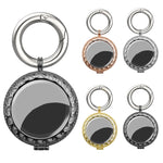 Coque de protection antichoc en cuivre avec porte-clés et boucle, pour AirTag 2e génération / AirTag 1re génération