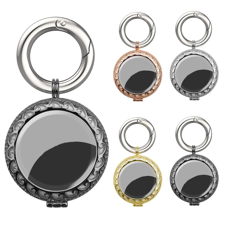 Coque de protection antichoc en cuivre avec porte-clés et boucle, pour AirTag 2e génération / AirTag 1re génération