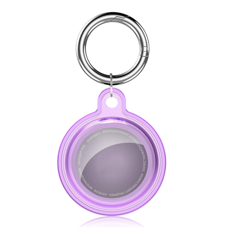 Étui de protection antichoc en cristal transparent tout compris avec mousqueton, pour AirTag 2e génération / AirTag 1re génération