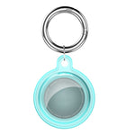 Étui de protection antichoc en cristal transparent tout compris avec mousqueton, pour AirTag 2e génération / AirTag 1re génération