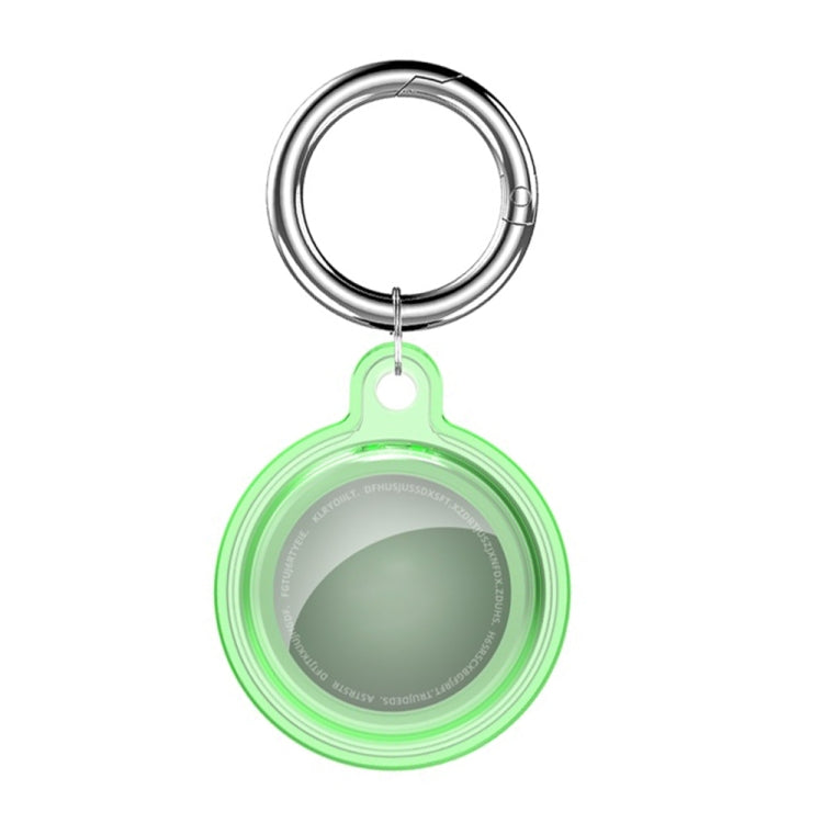 Étui de protection antichoc en cristal transparent tout compris avec mousqueton, pour AirTag 2e génération / AirTag 1re génération