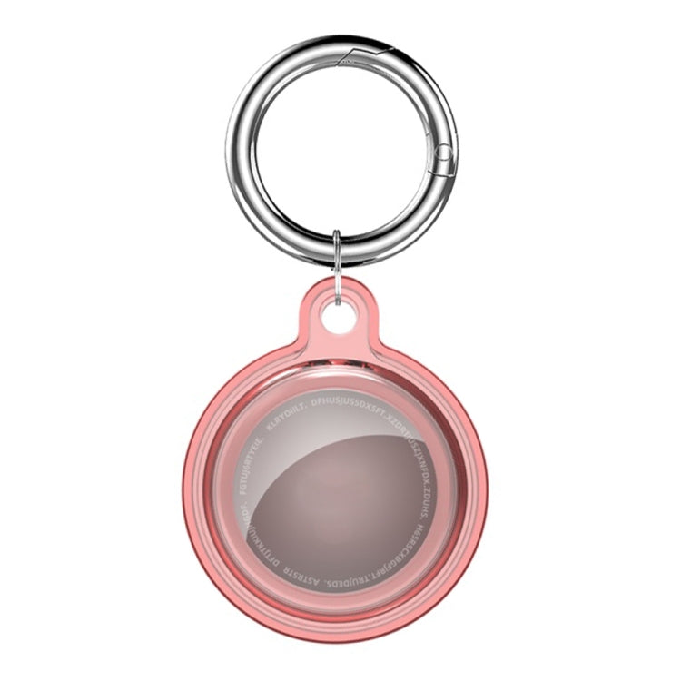 Étui de protection antichoc en cristal transparent tout compris avec mousqueton, pour AirTag 2e génération / AirTag 1re génération
