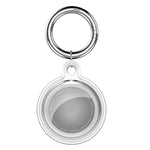 Étui de protection antichoc en cristal transparent tout compris avec mousqueton, pour AirTag 2e génération / AirTag 1re génération