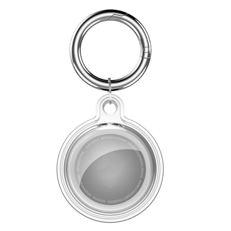 Étui de protection antichoc en cristal transparent tout compris avec mousqueton, pour AirTag 2e génération / AirTag 1re génération