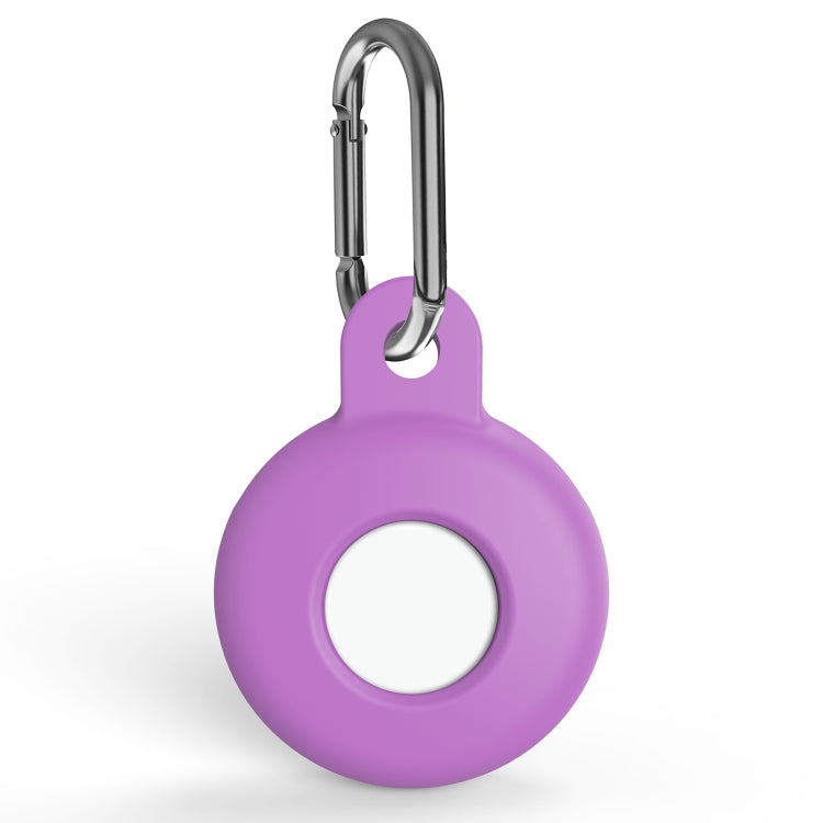 Housse de protection antichoc en silicone anti-rayures avec mousqueton, pour AirTag